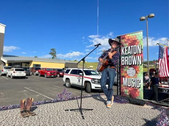 Keaton Brown on Stage